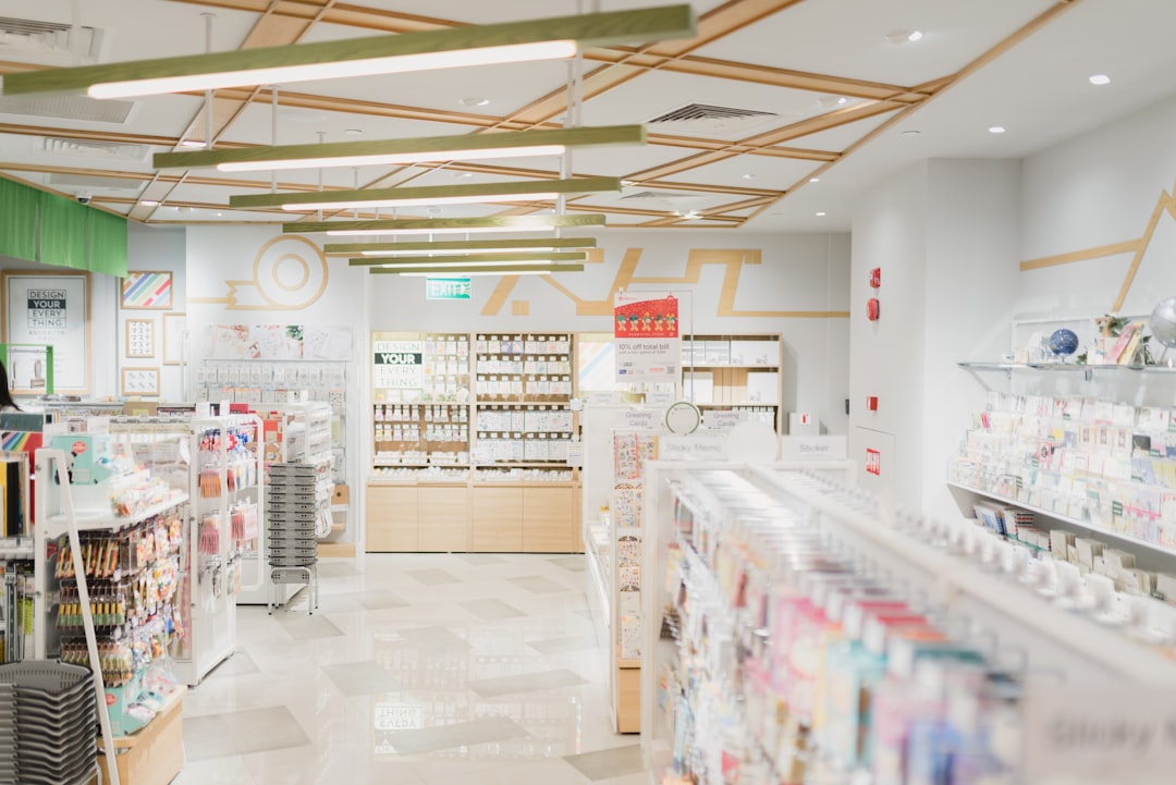 Inside Ajay Medical Store pharmacy Noida Sector 18 — well-stocked shelves with genuine medicines and healthcare products